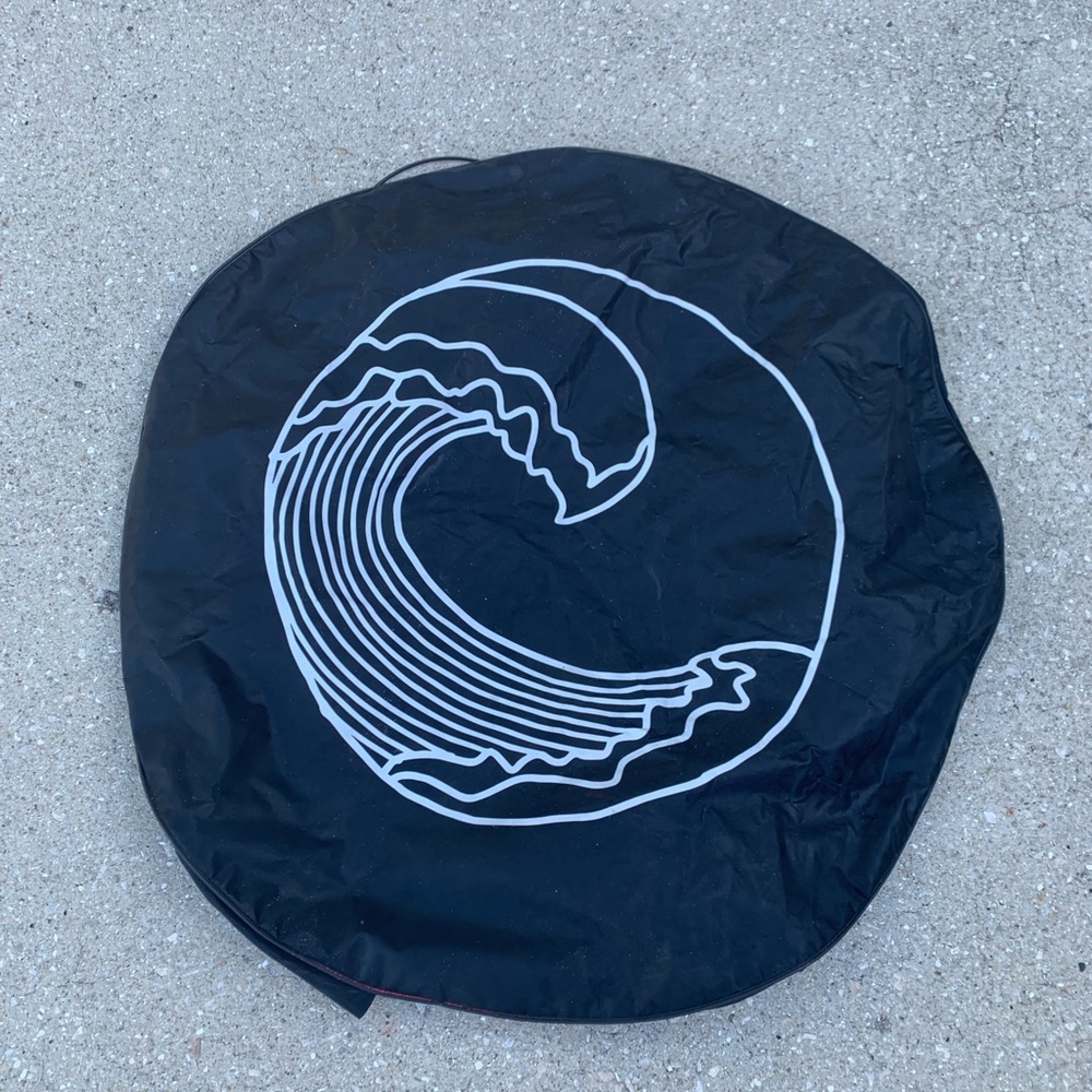 Black Wave Design Cushion Cover